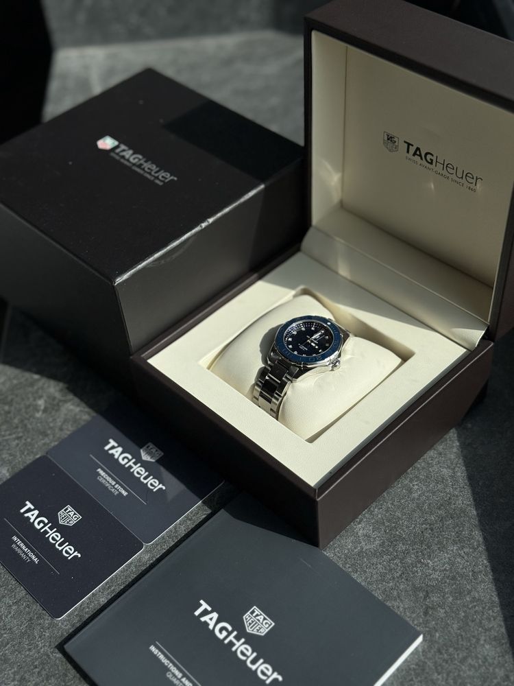 Часы  женские с брилиантами 0.1c TAG HEUER AQUARACER WAY131L.BA0748