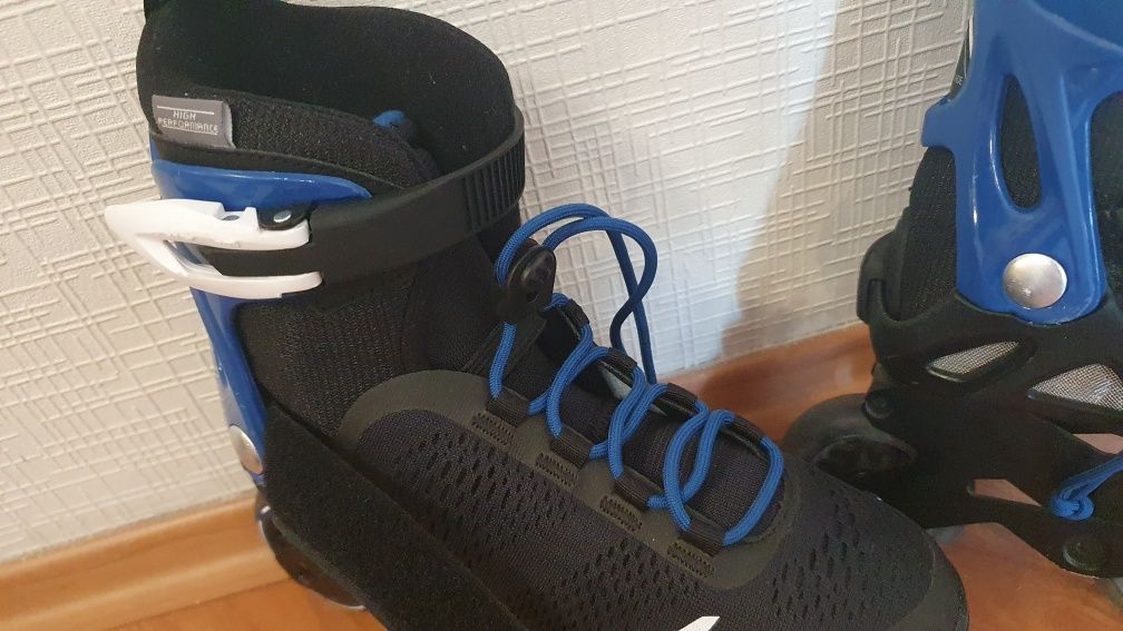 Скоростные детские ролики  ROLLERBLADE MICROBLADE ALU 3WD   р.33-36,5