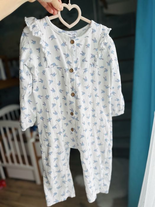 Мусліновий ромпер на дівчинку 92