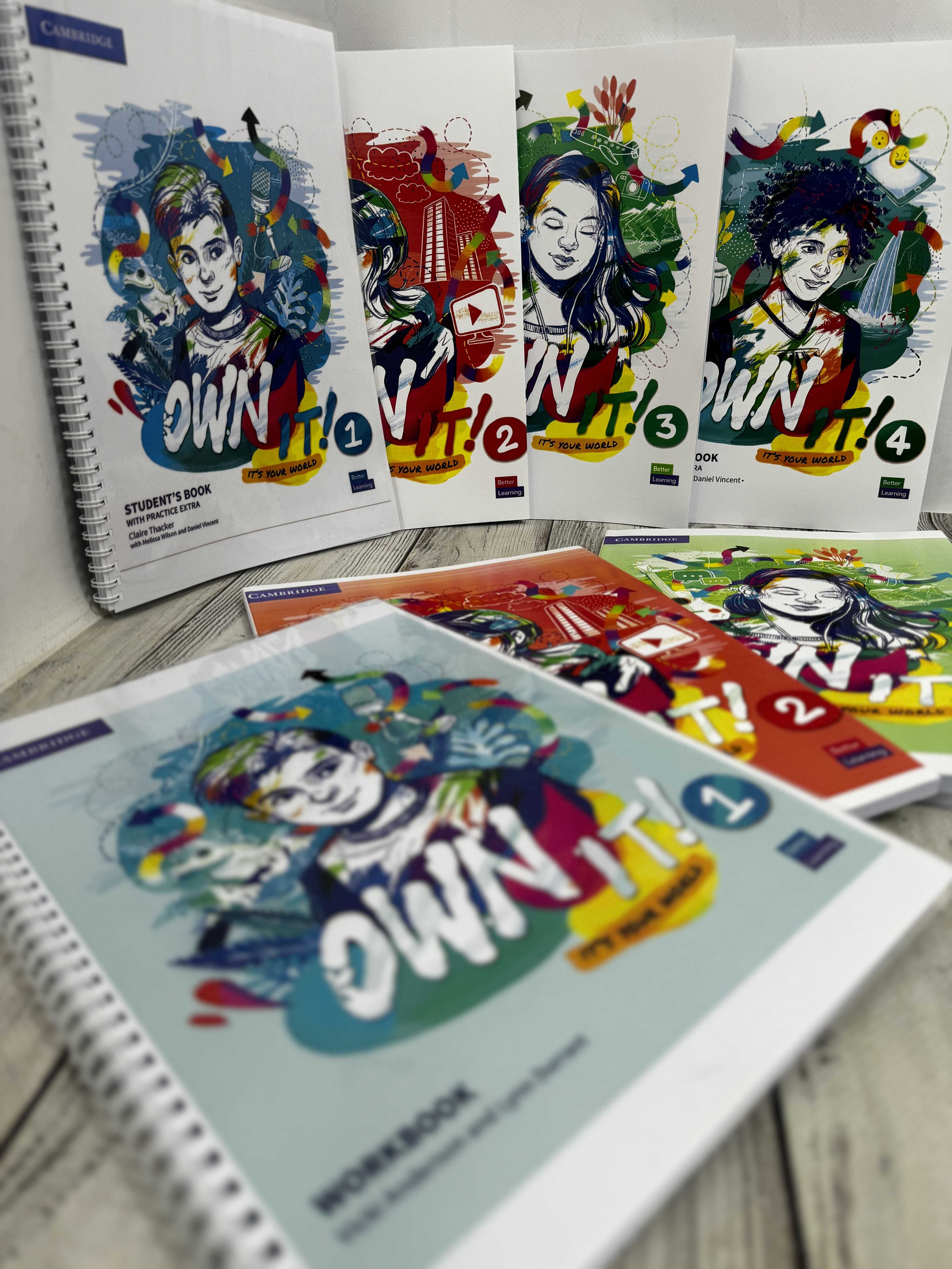 Own It! 1,2,3,4 Student`s book + Woorkbook