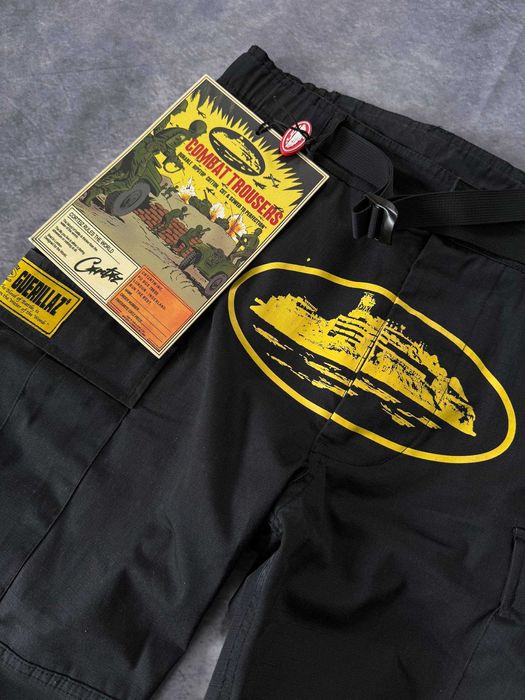 !Продам Corteiz Yella Guerillaz Cargos 'Black/Yellow'  ОРИГІНАЛ!