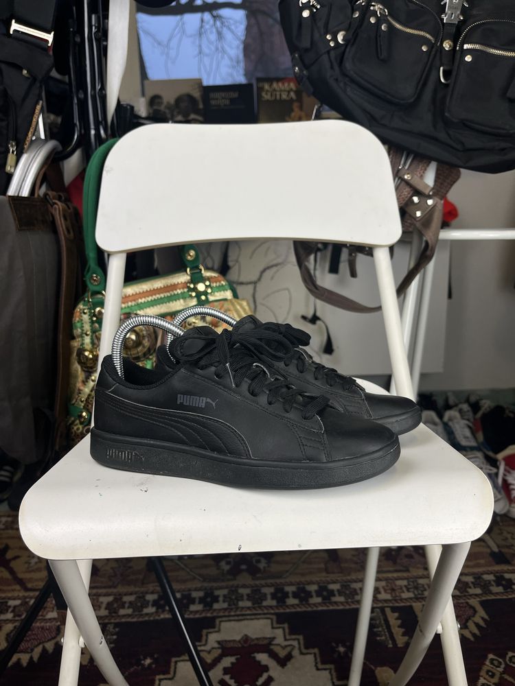 Buty Puma Smash V2 Leather Black Shoes