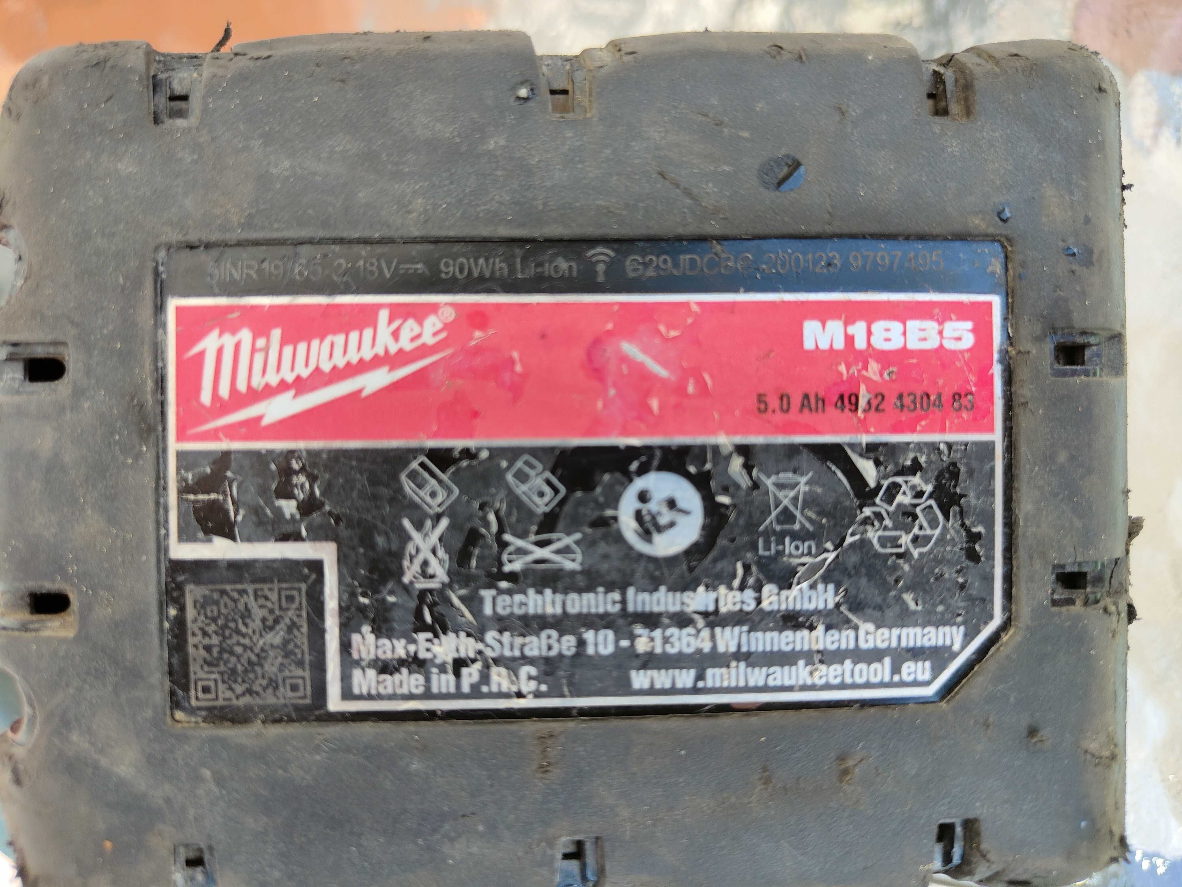 Bateria Milwaukee 5ah M18