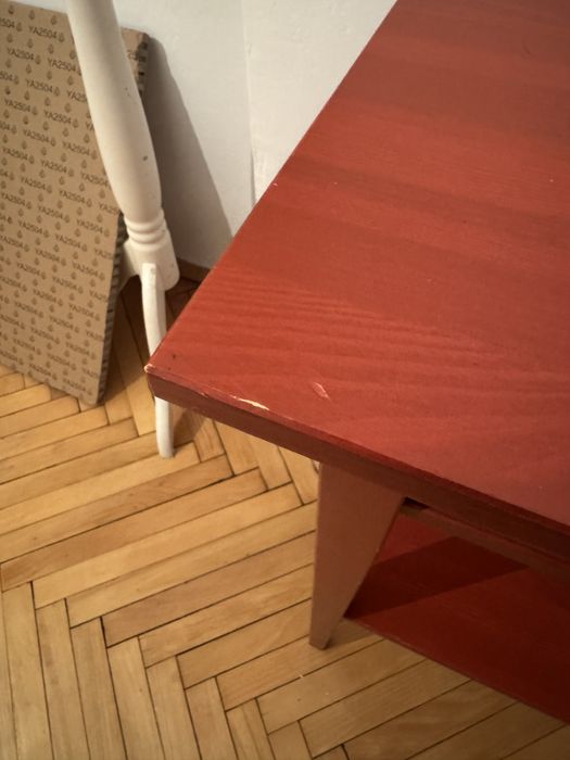 stolik Hemnes czerwony, nocny