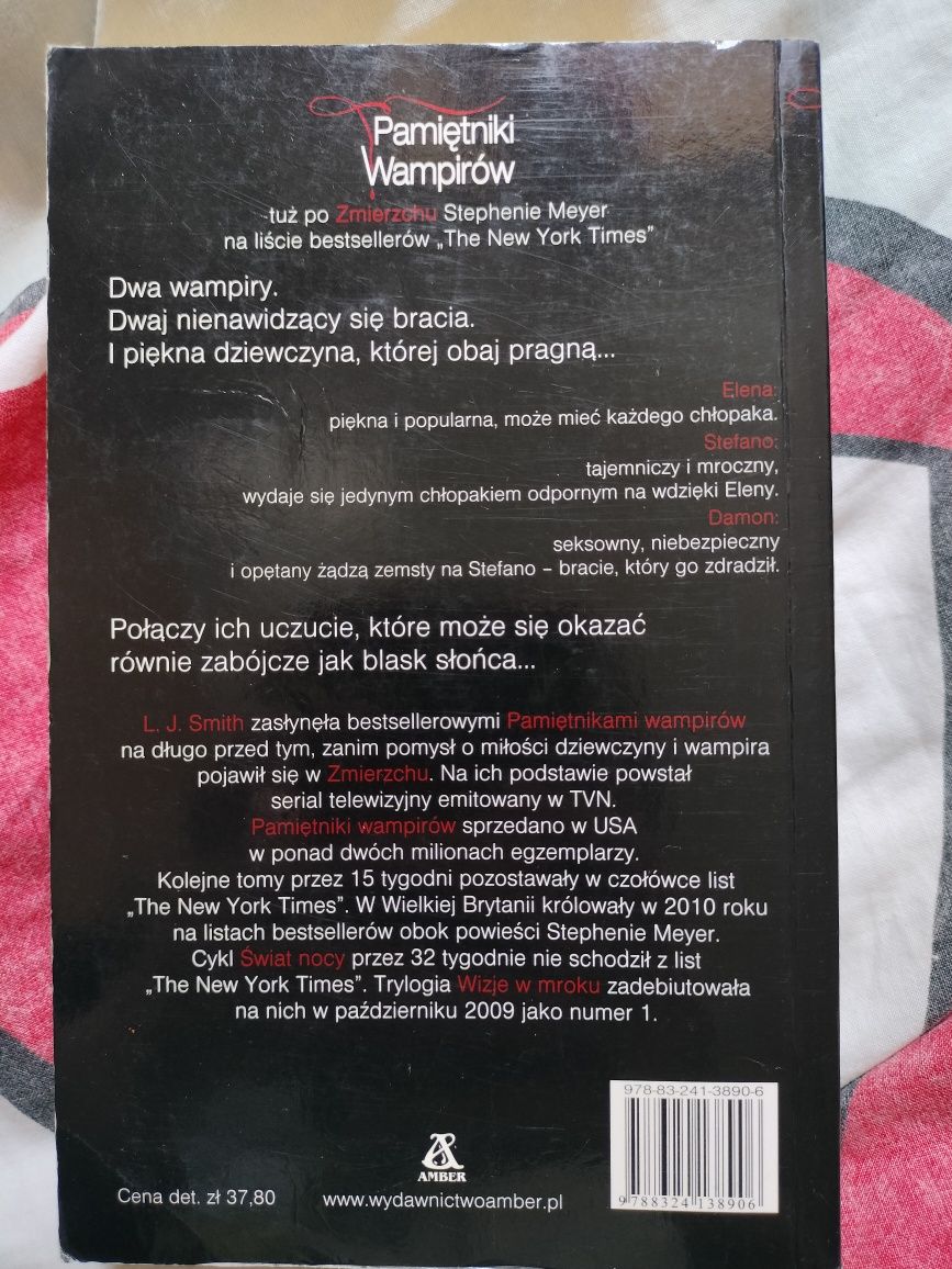 Książka ,, Pamiętniki wampirów." Księga 1