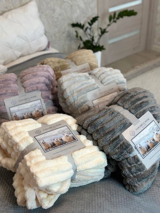 Плед Шарпей на овчині, 150×200см, 200×220см.