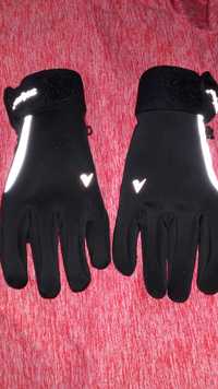 Sportowe ocieplane rękawiczki zimowe z odblaskami SHAMP r. L nowe