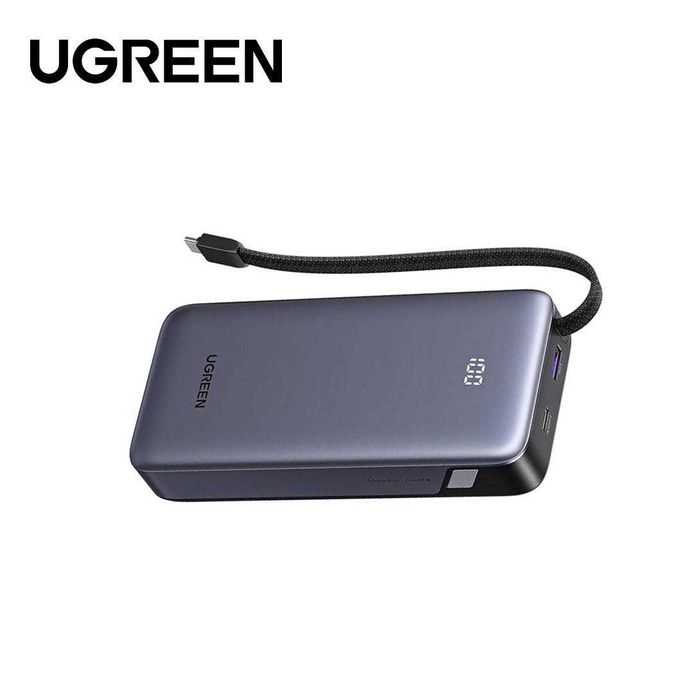 Новий Ugreen 67w 20000mAh fast charging power bank BUILT-IN CABLE