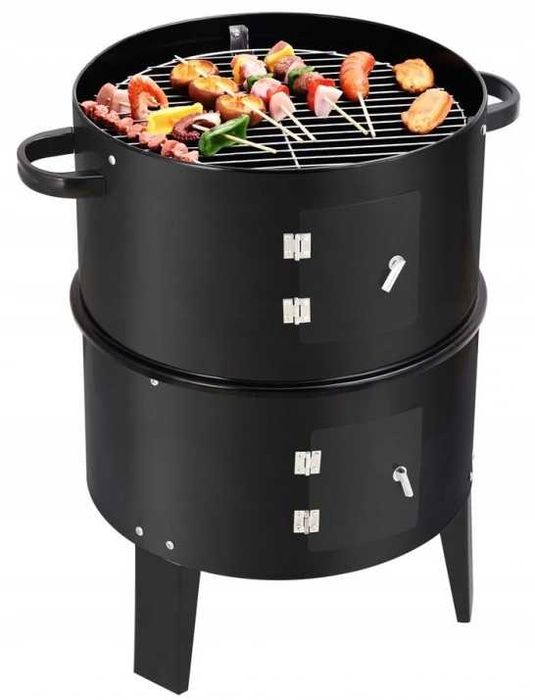 GRILL ogrodowy + wędzarka WĘDZARNIA 3w1,