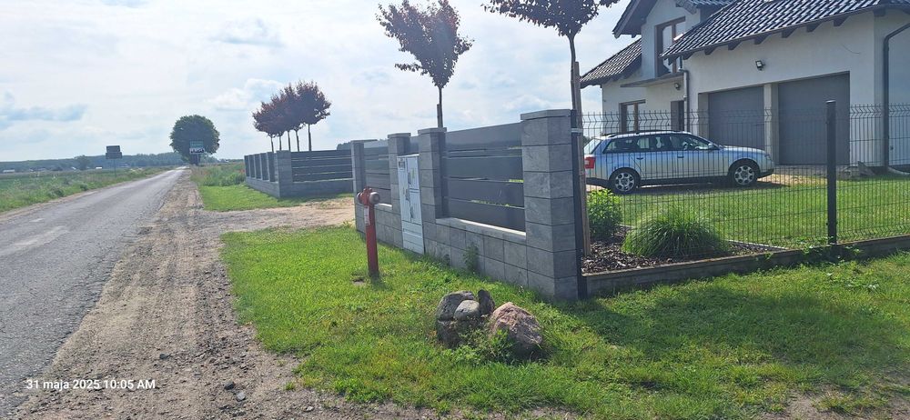 Ogrodzenie frontowe , front palisada ozdobne listwa