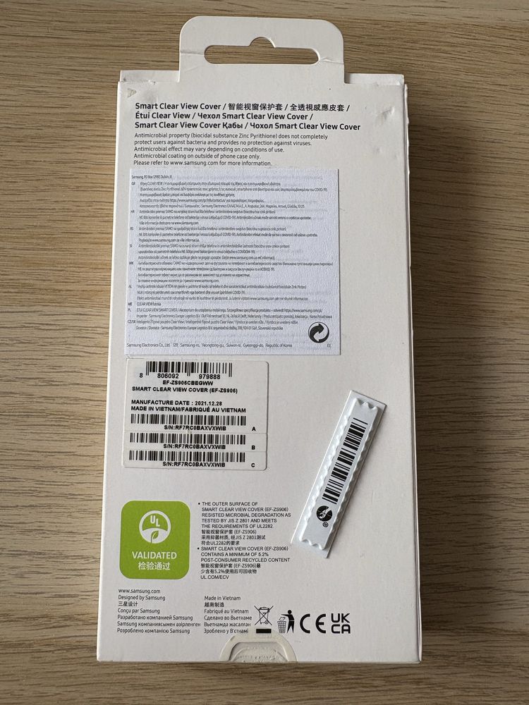 Etui, case Samsung Galaxy S22+ czarne, z klapką