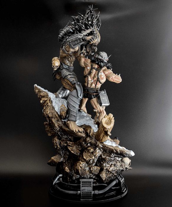 Weapon X Predator Wolverine 65cm Figurka Druk Ręcznie Malowana Żywica