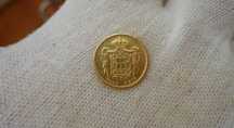 moeda 1000 reis ouro 1855 Pedro V