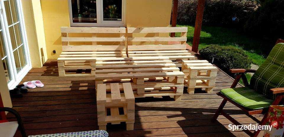 Meble ogrodowe z PALET na taras*balkon*ogród ławka stół