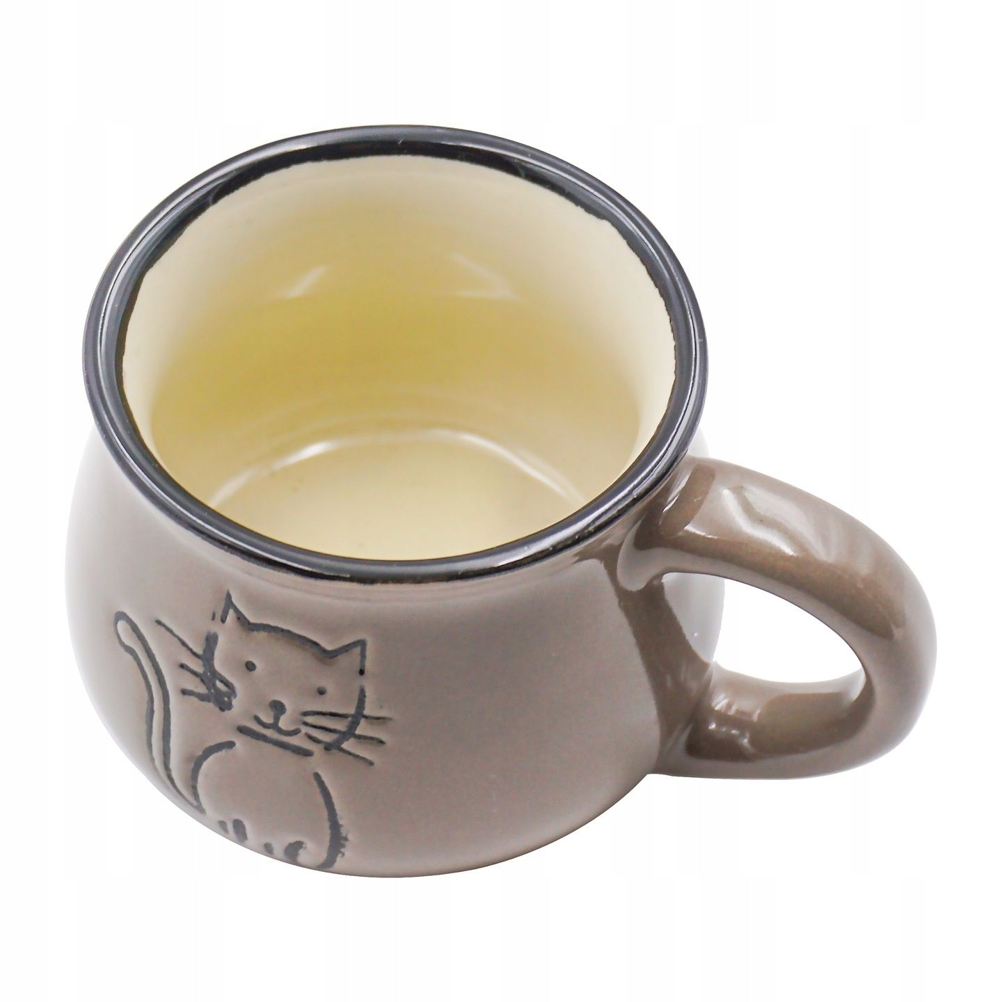 zestaw 2x stylowa filiżanka espresso kot 90ml brąz