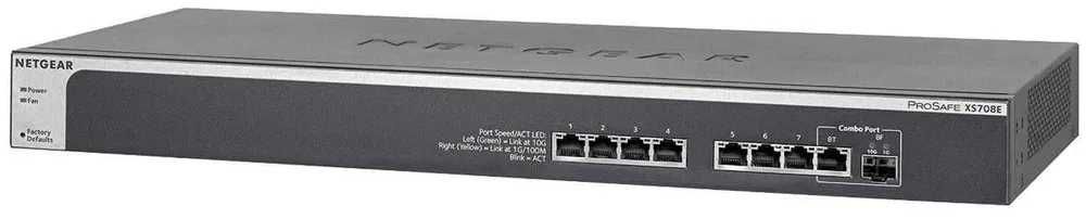 Switch Netgear XS708E [8x1Gbit/10Gbit, 1xCombo SFP+)