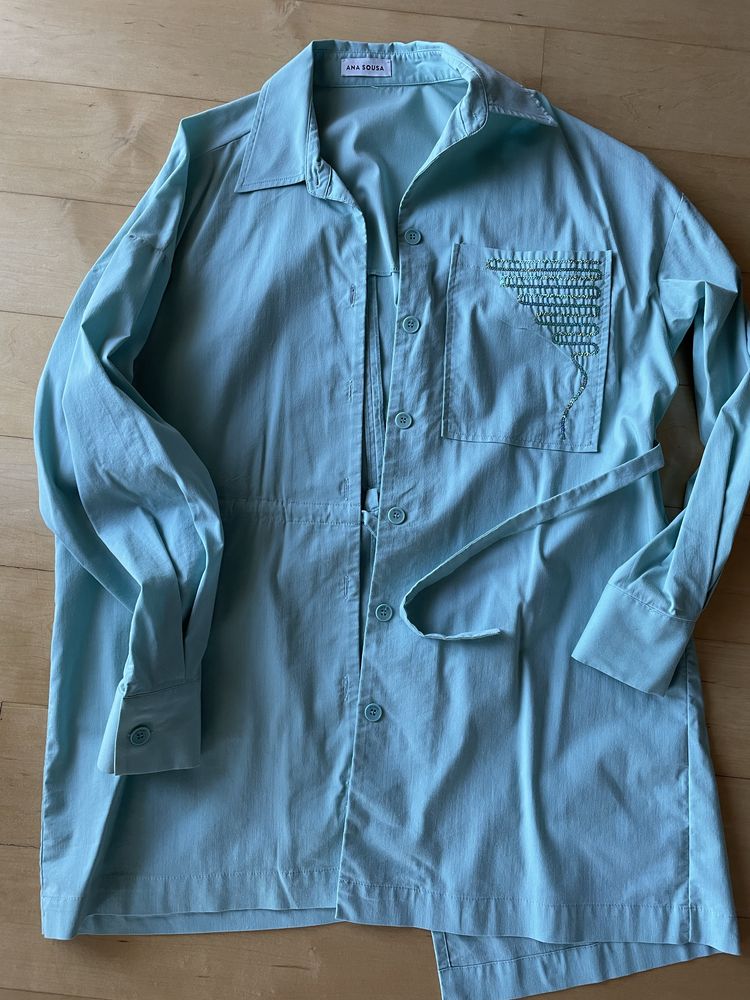 Camiseiro verde água Ana Sousa.