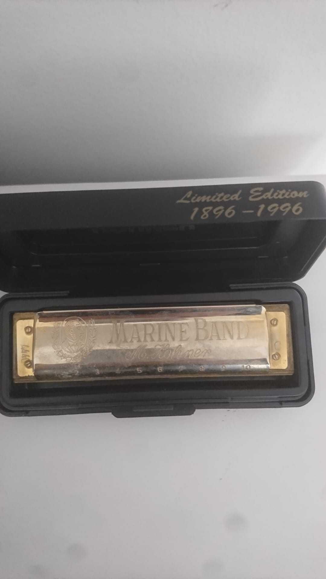 Harmonica Vintage Hohner Marine Band Edição centenária 1896a1996