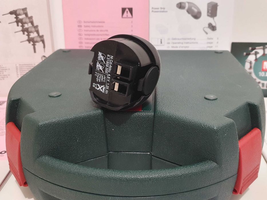 Zestaw walizka + akumulator 4,8v 1.25Ah Metabo Power Grip wkretarka