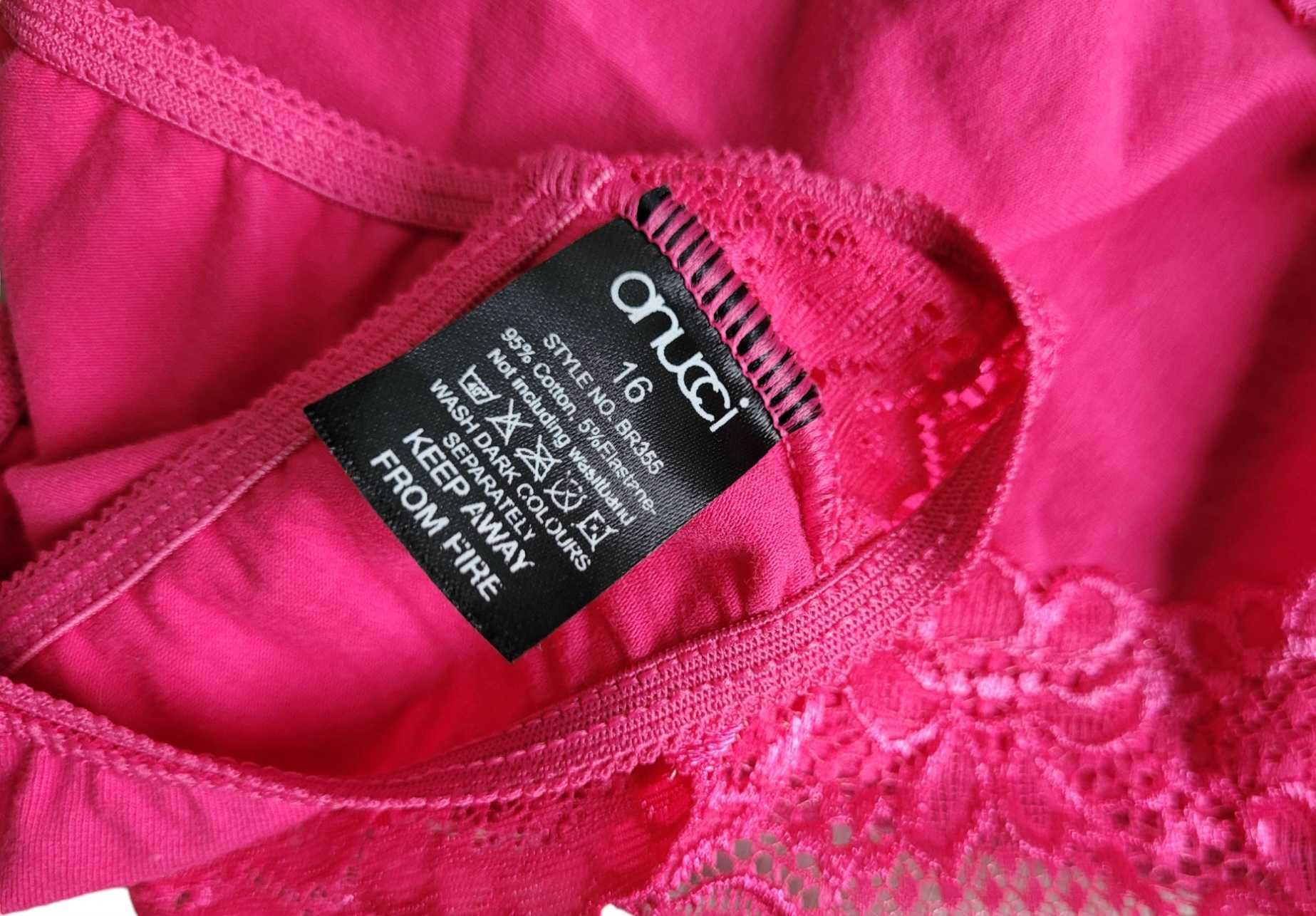 Nowe różowe majtki Anucci 44,XXL 16 bielizna damska plus size