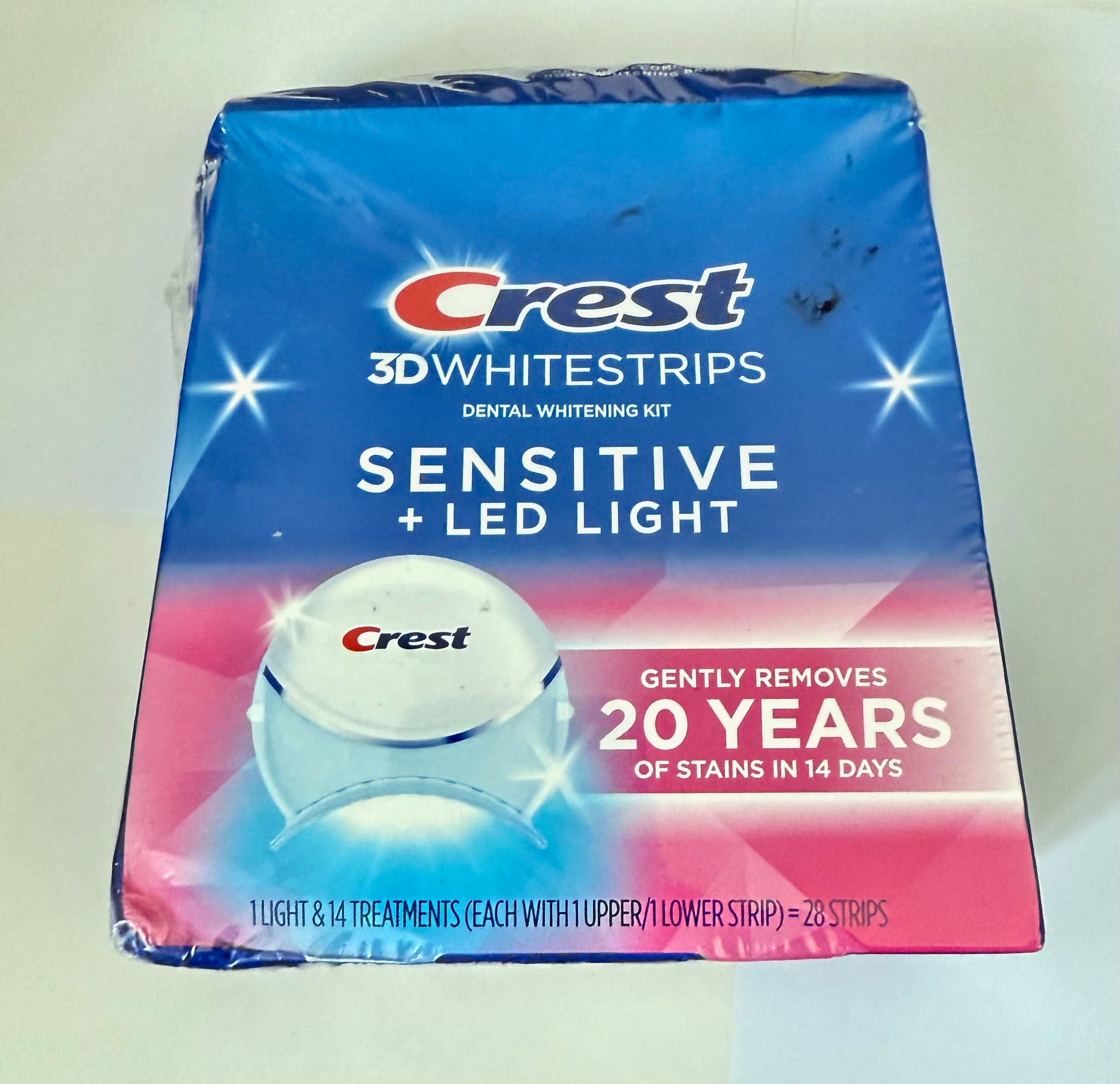 Zestaw pasków wybielających zęby CREST Sensitive z lampą UV led