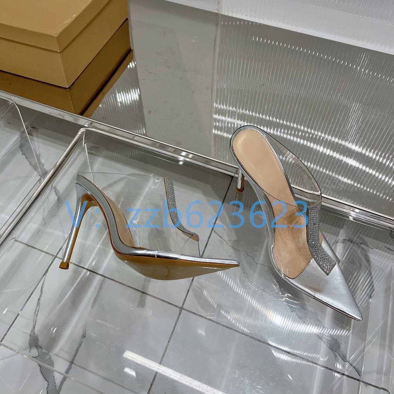 Gianvito Rossi Klapki PVC Cyrkonie Kolory roz od 35 do 42 WSPIERAJ RAP