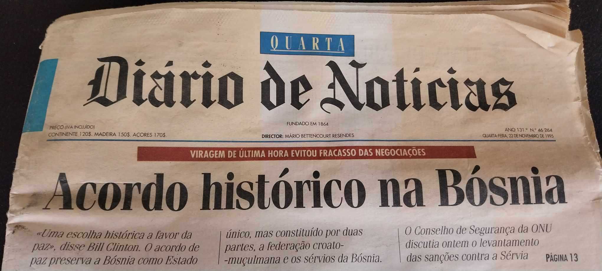 Antigo Jornal de Notícias. Coleção!