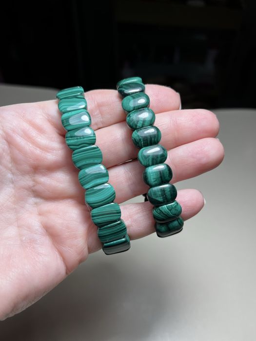 Браслеты из натурального малахита