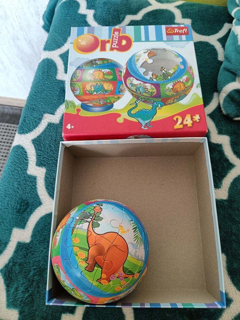 Puzzle 3 d dinozaury