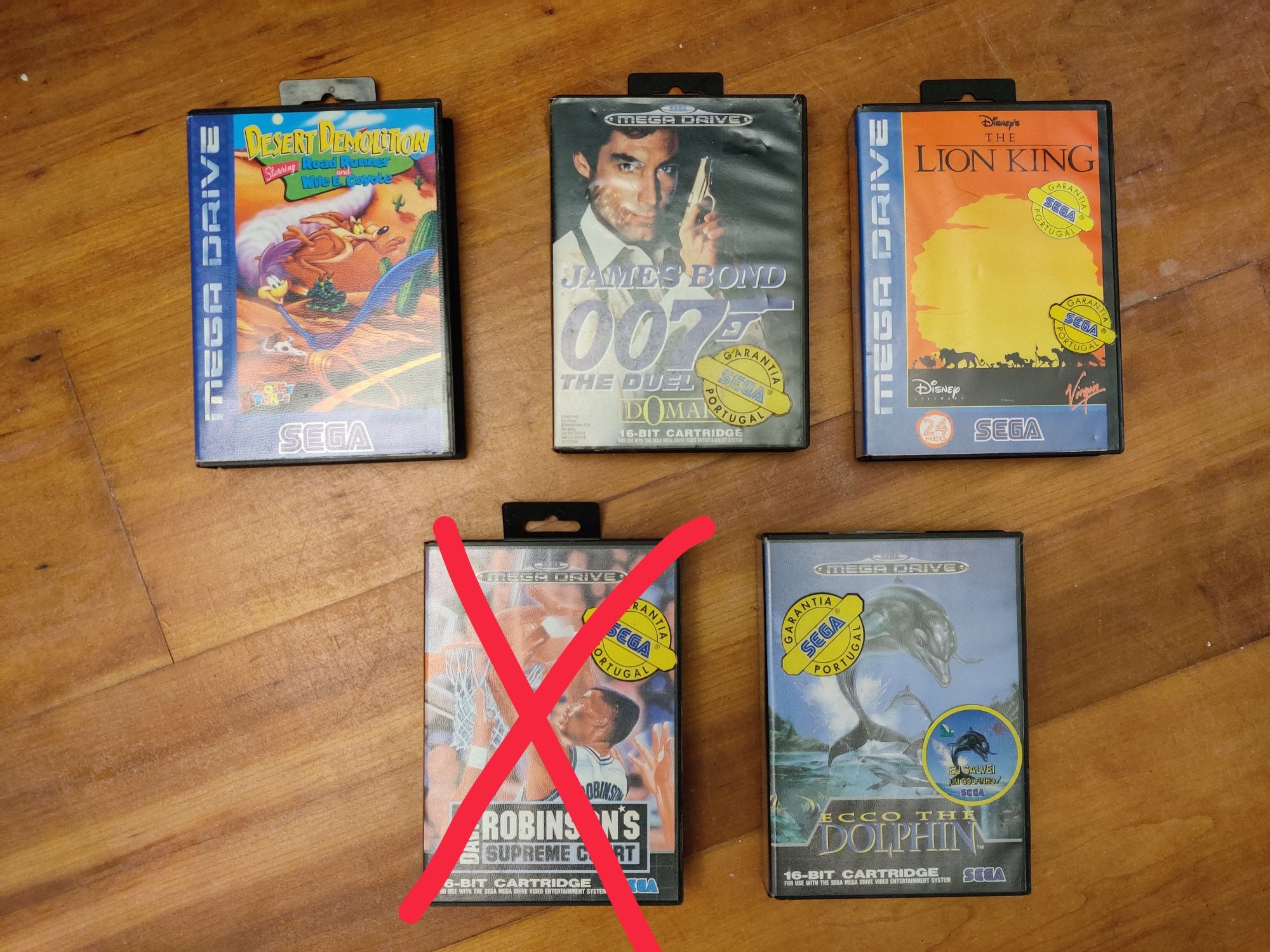 Vários jogos da Sega para Mega Drive
