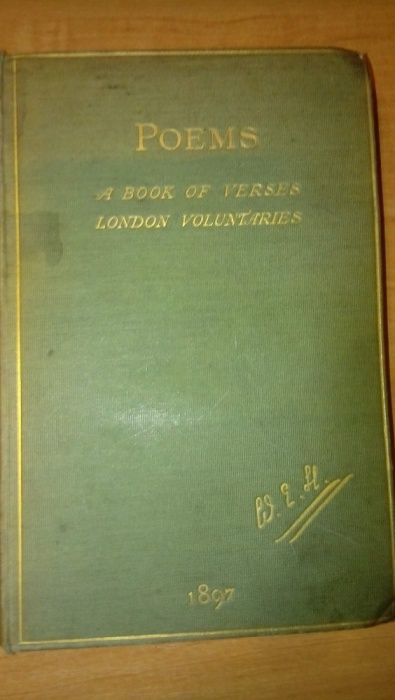 Антикварная книга 1898 года У. Э. Хенли