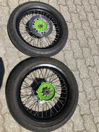 Rodas supermotard jantes 17 kawasaki e outras