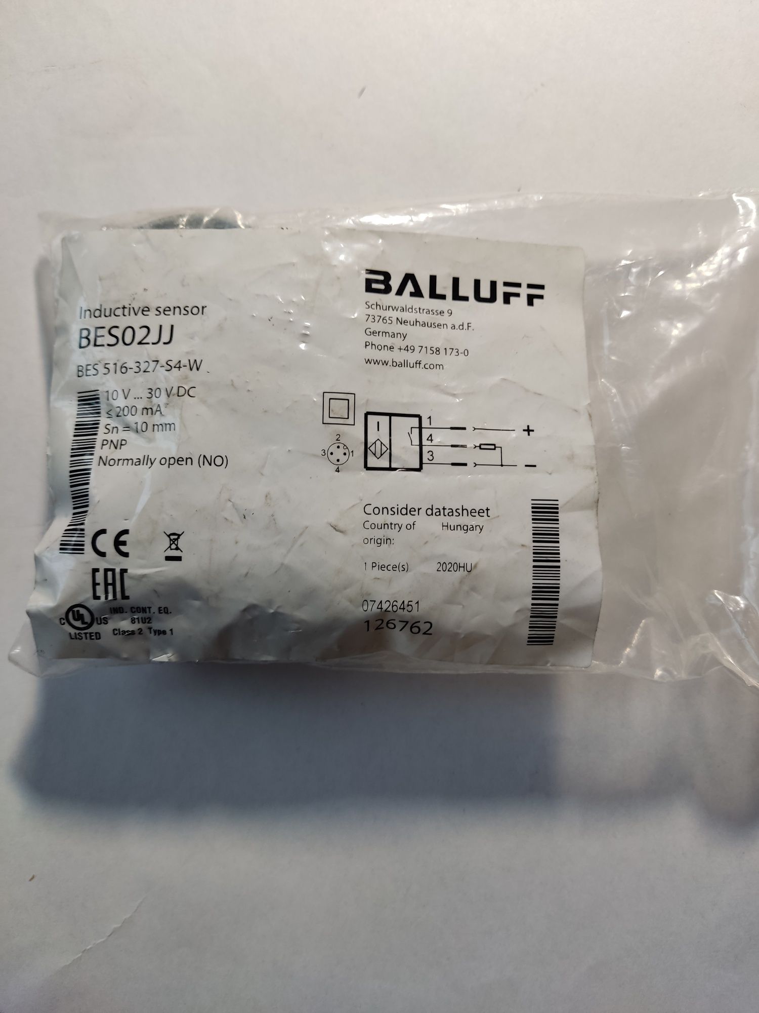 Balluff BES02JJ BES 516-327-S4-W