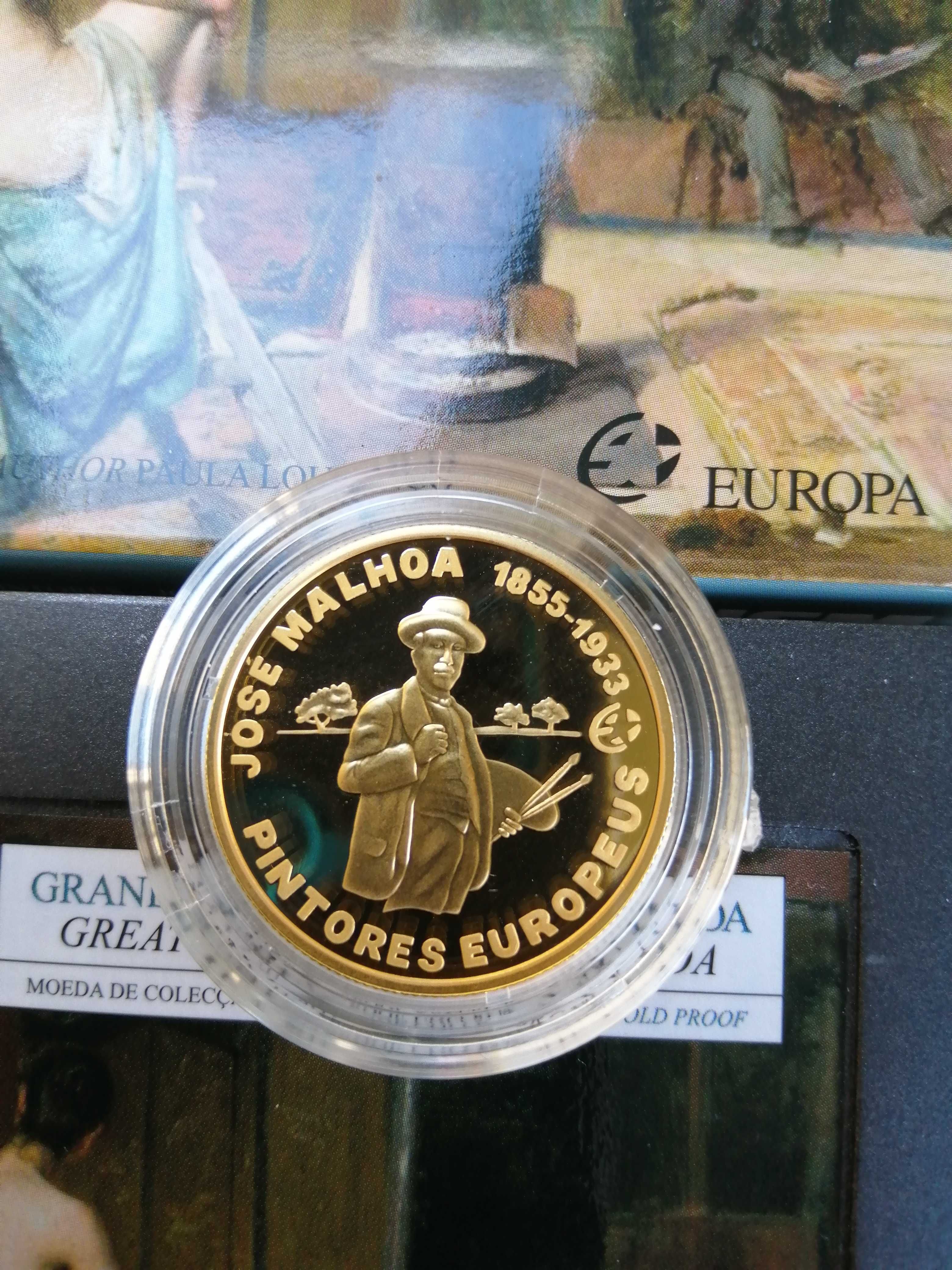 Moedas de ouro de 2,50 e 5,00