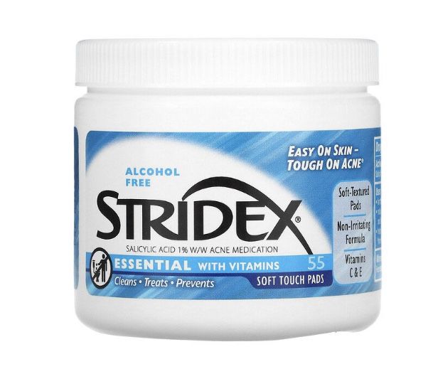 Stridex, Очищающие салфетки от угрей и прыщей с салициловой кислотой