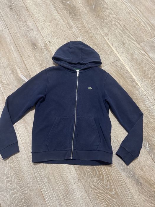 Кофта темно синя Lacoste лакост оригунальна