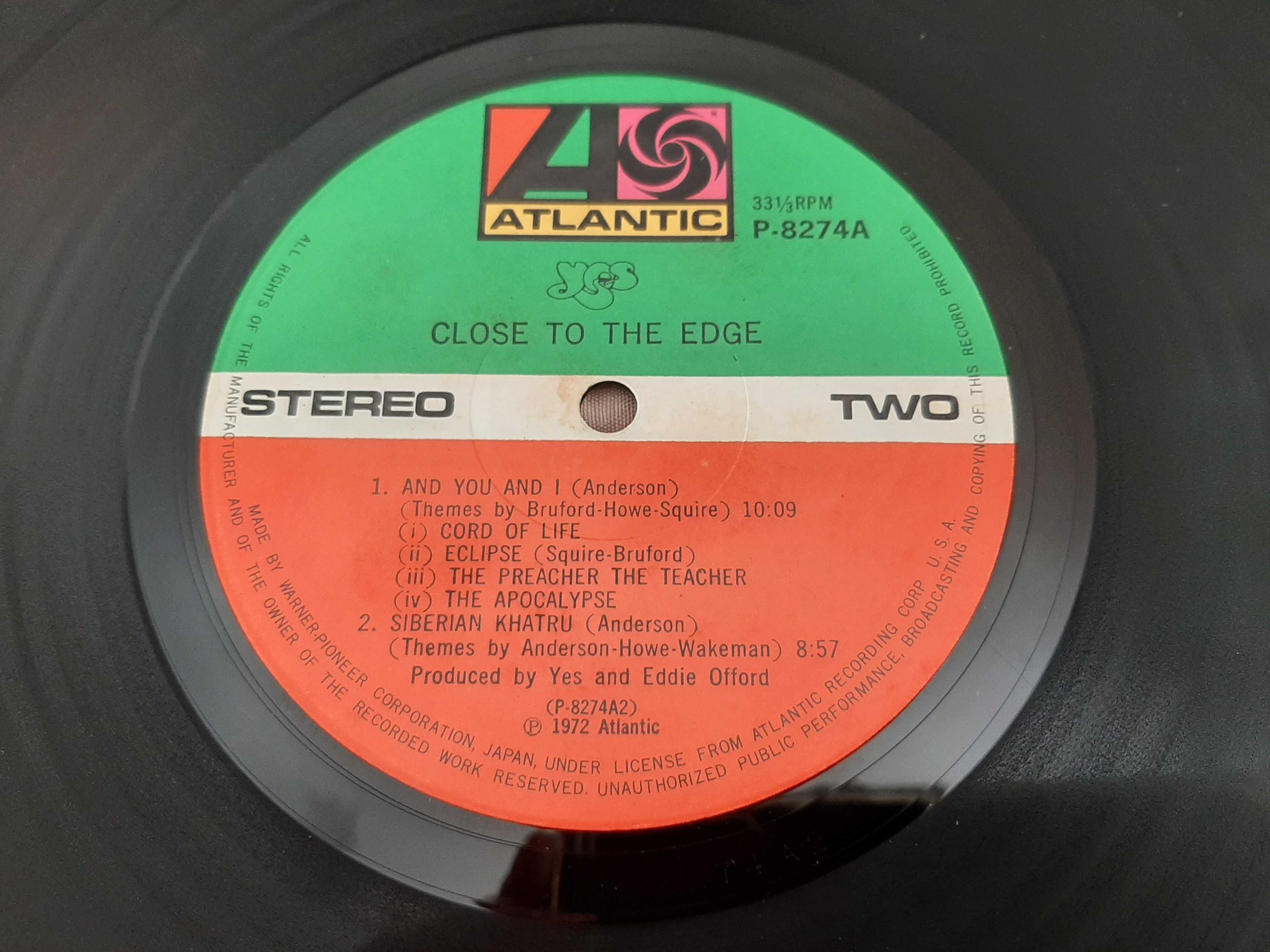 Yes - Close To The Edge - Japão - Vinil LP