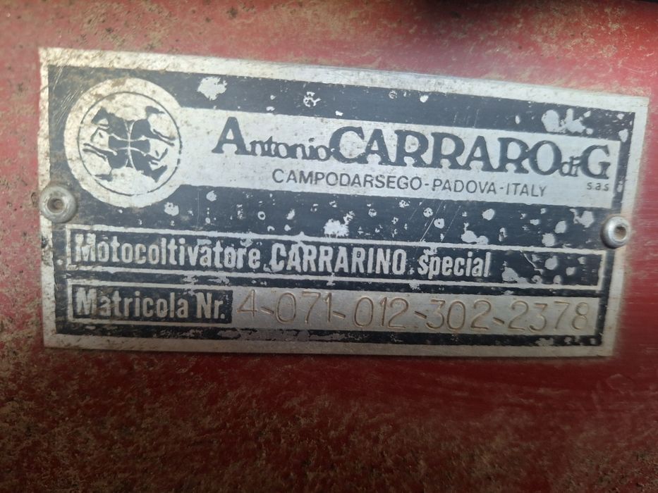 Dzik, glebogryzarka Antonio Carraro diesel