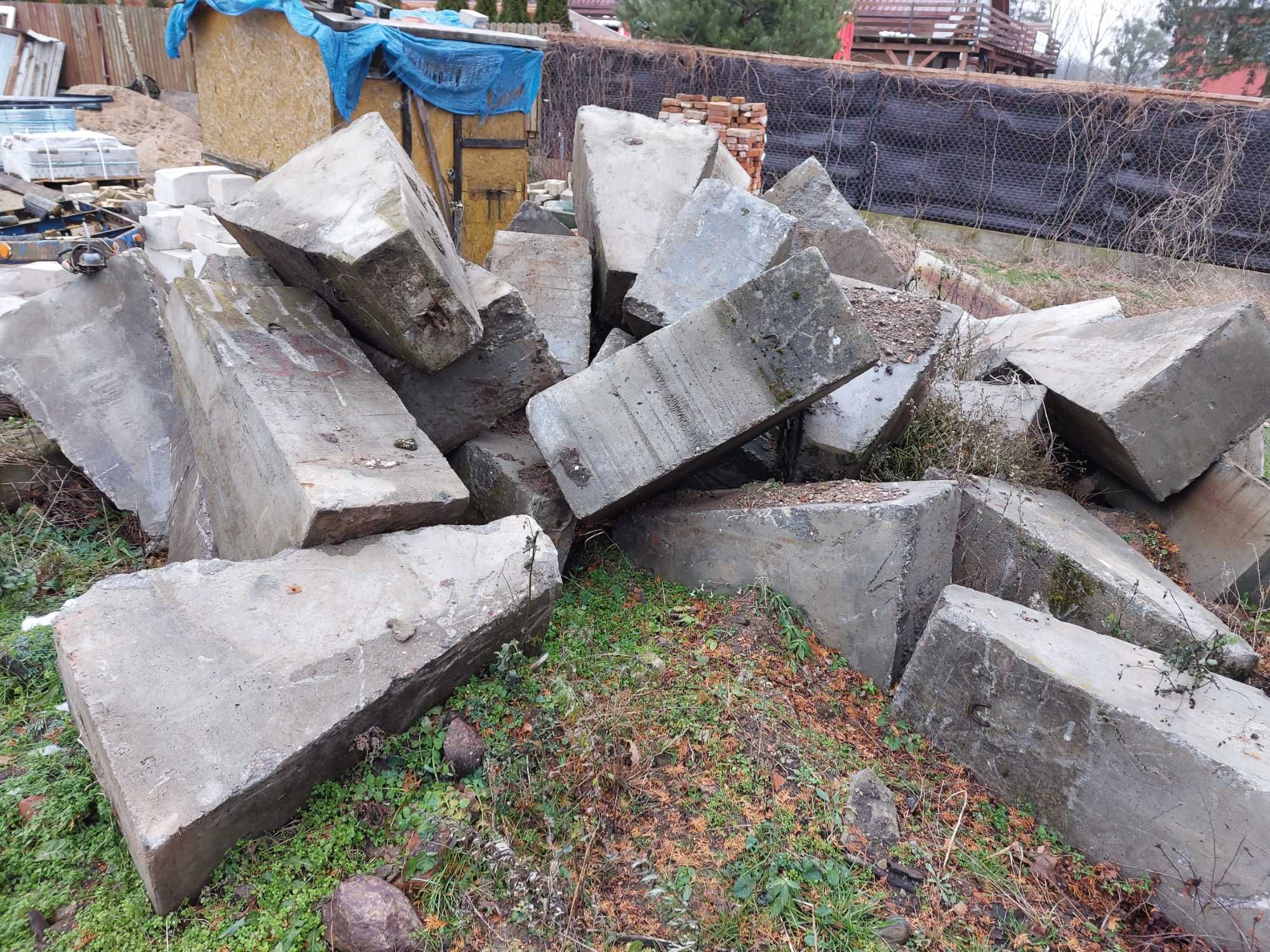 Bloki betonowe, fundamenty