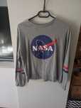 bluza szara nasa długi rękaw hoodie