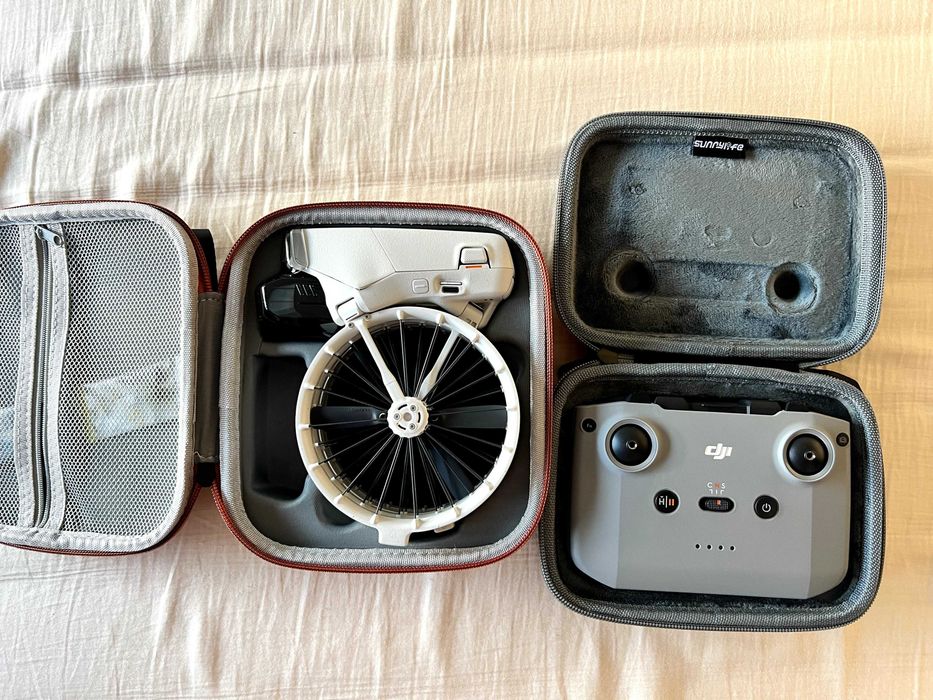 Drone DJI Flip com controlador remoto RC-N3 e 2 malas de armazenameno