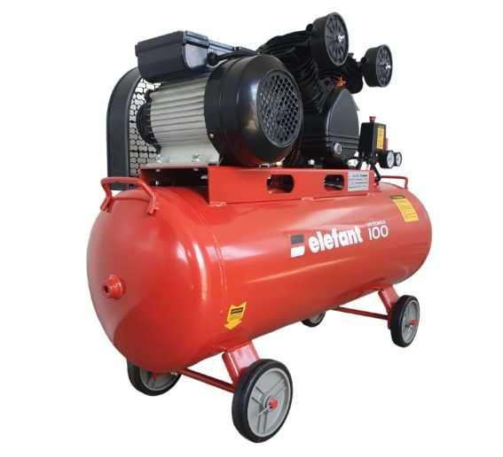 Компресор Elefant масляный компрессор повітряний 100 л з ремінною