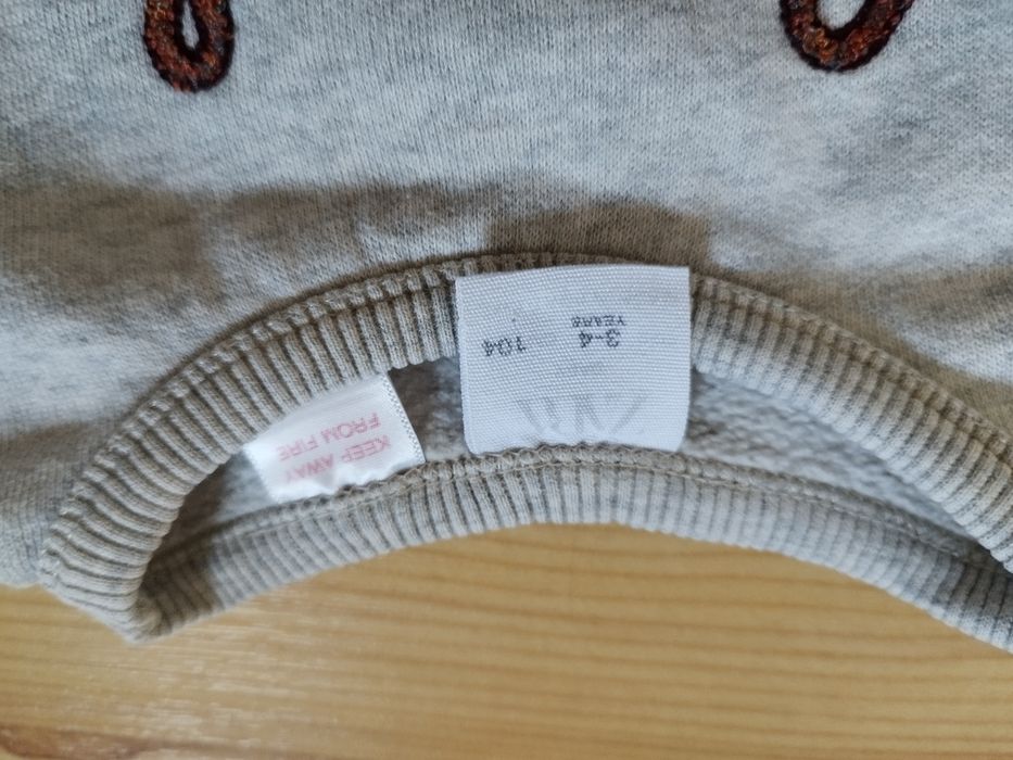 Zara grubsza bluza dla dziewczynki 104/3-4