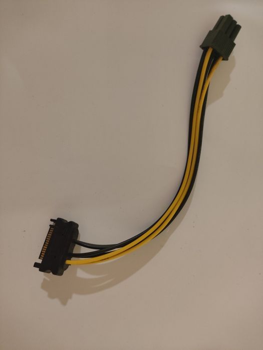 Кабель sata-6pin video pci-e перехідник