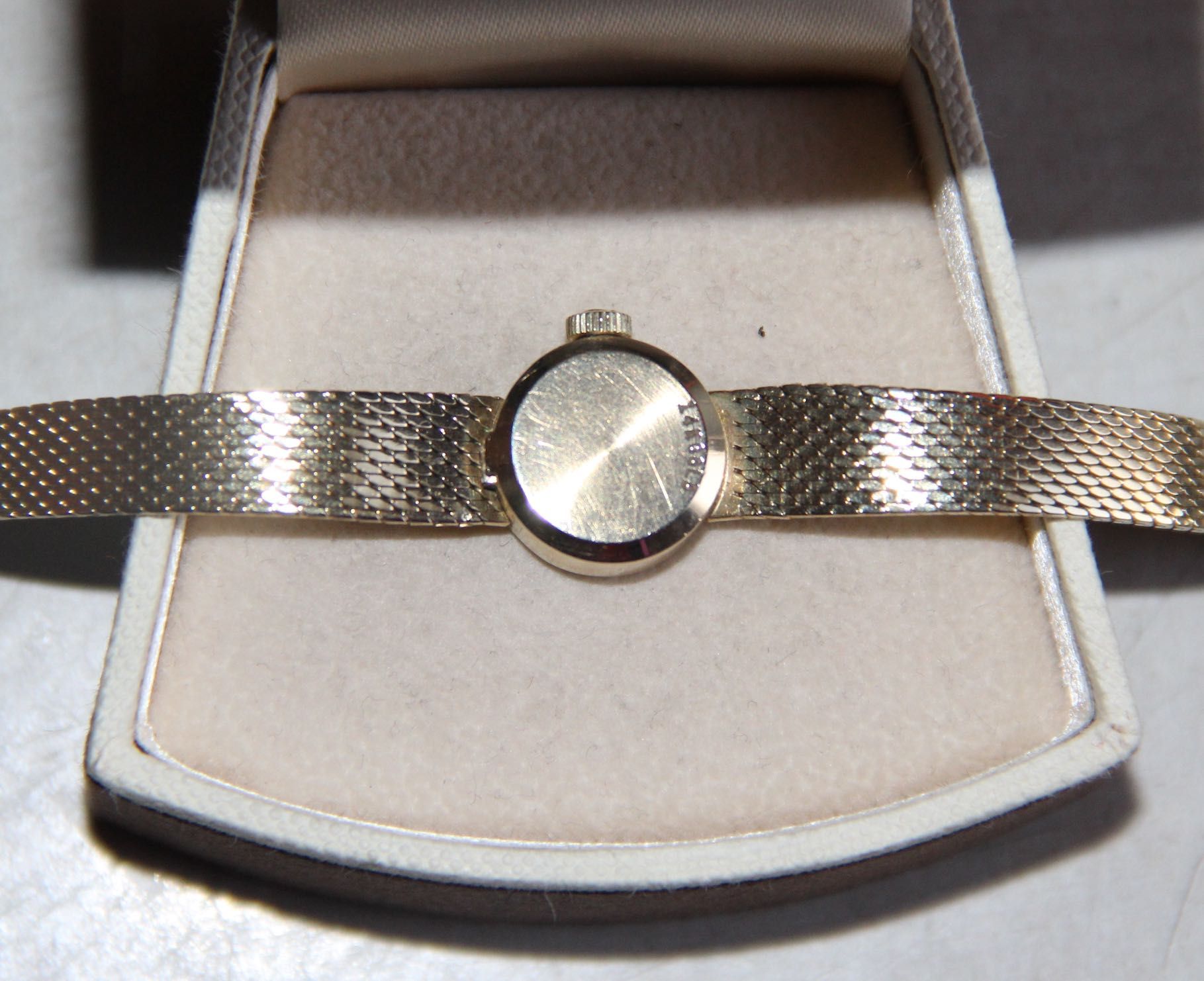 omega złoty zegarek damski naręczny złoto 585 bransoleta nakręcany