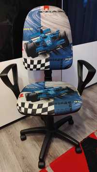 Krzesło biurkowe obrotowe fotel młodzieżowy niebieski Bred F1
