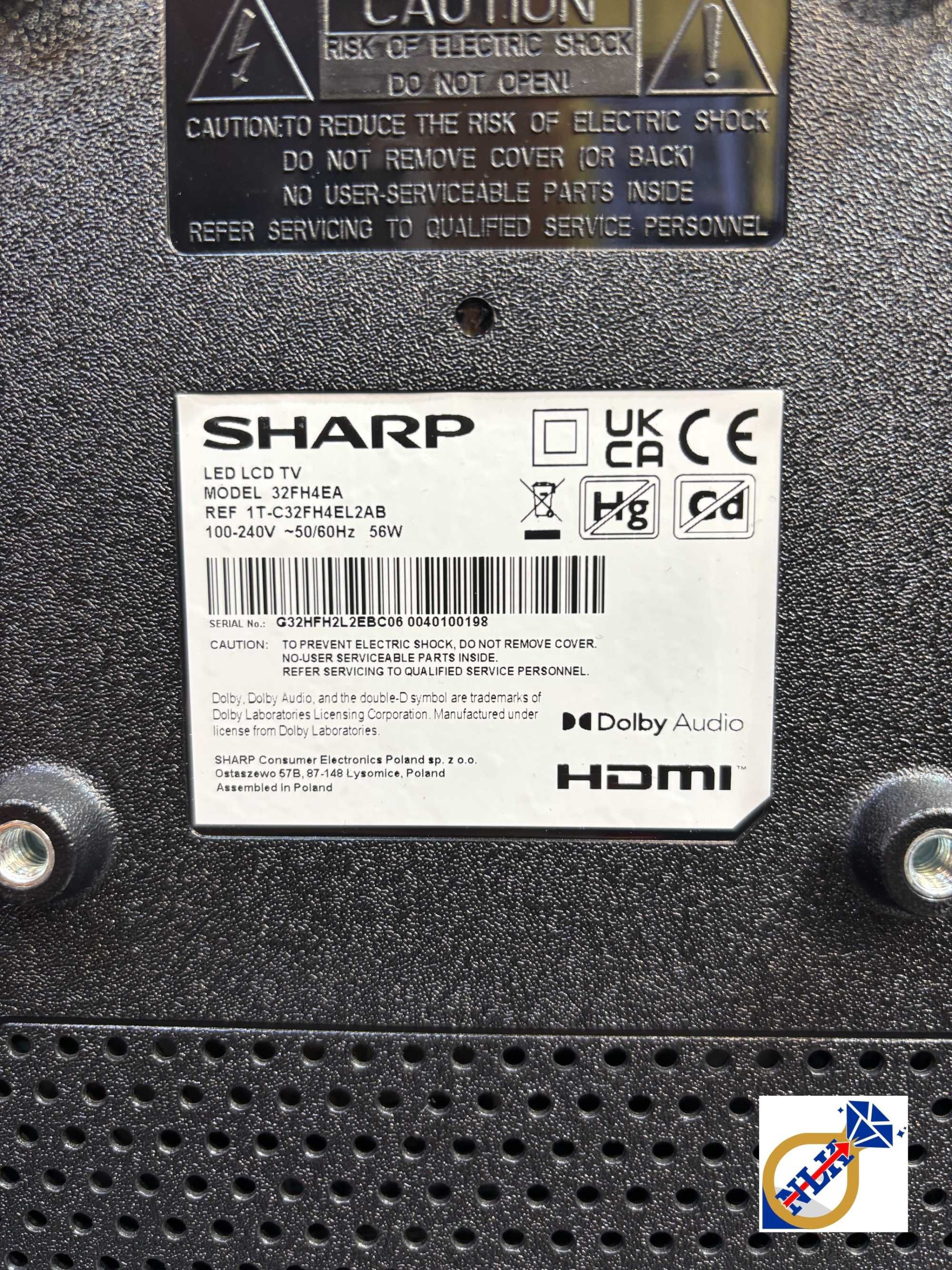 Telewizor Sharp 32" 32FH4EA SmartTV DVB-T2 / Możliwy transport /