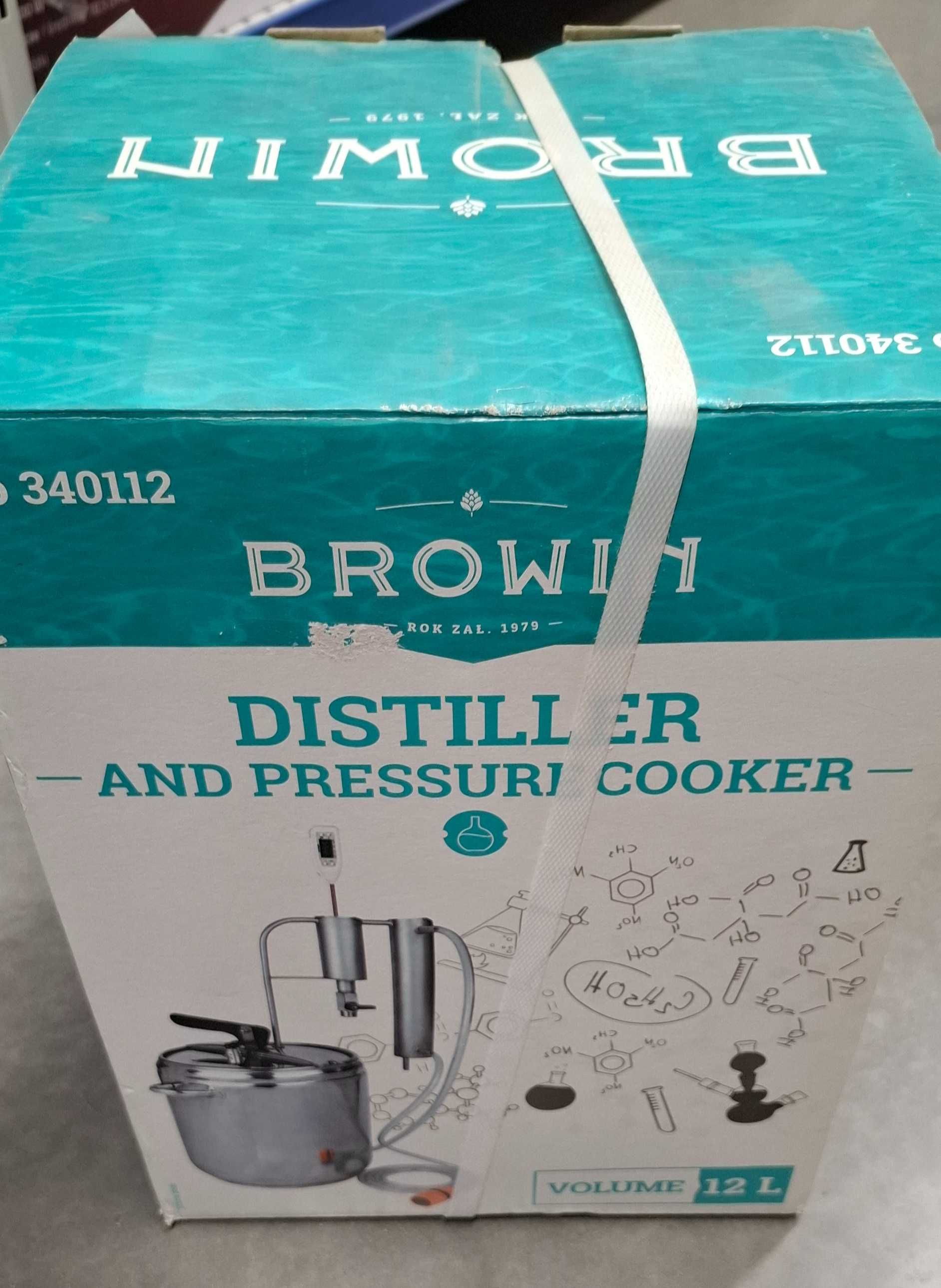 Destylator i Szybkowar 2w1 12L BROWIN !