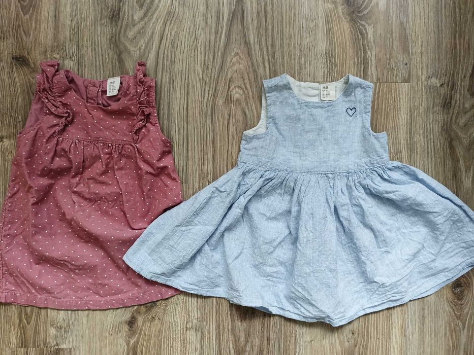 Sukienki 2szt r.80