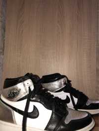 Nike Air Jordan High 1 silver toe
